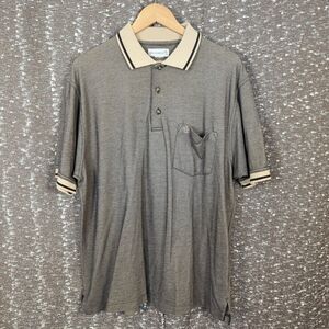 Vintage An Original Penguin by Munsingwear Tan Golf Work Short Sleeve Polo Shirt